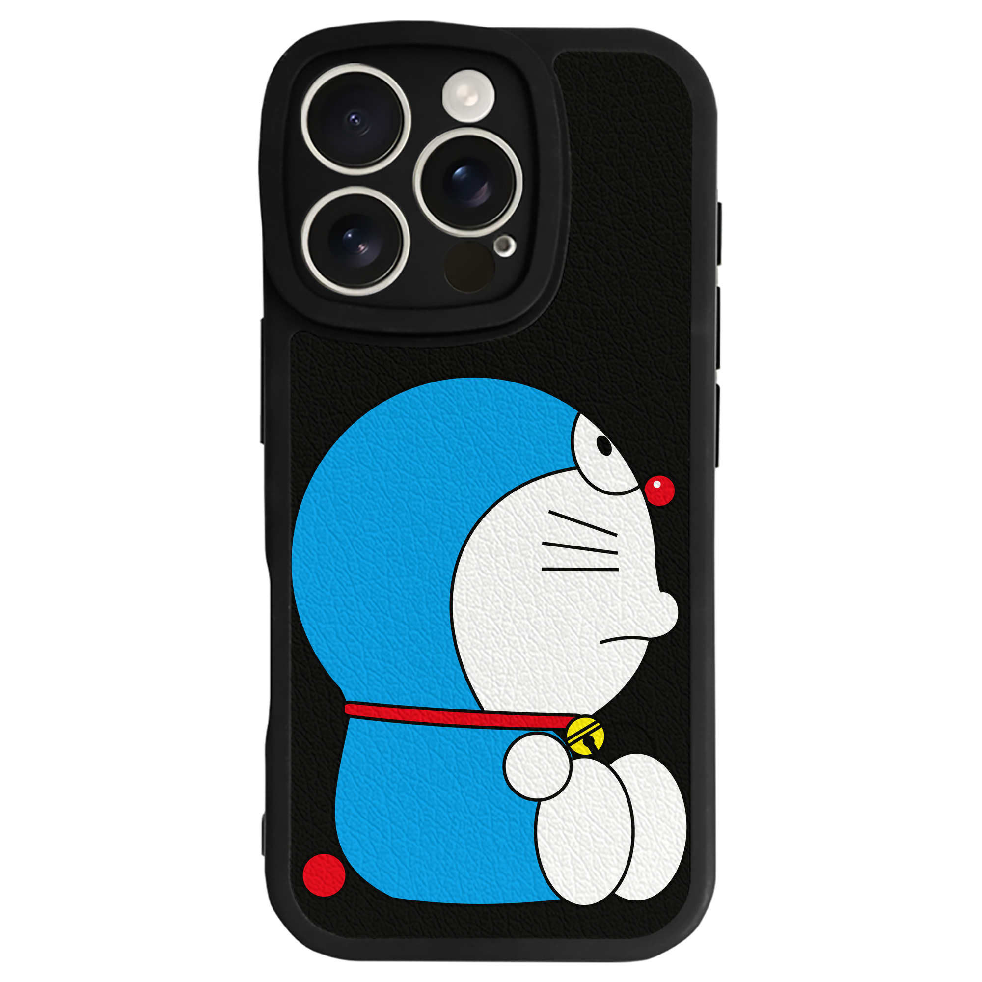 （画像用） ドラえもん Doraemon 【iPhone 16シリーズ対応】シリコンスマホケース（レザー調） 材質：シリコン